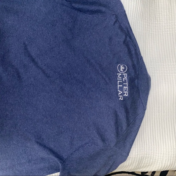 Peter Millar sz M Qtr zip Sweater PGA TOUR LOGO - Picture 2 of 2